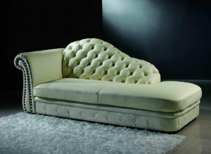 Chaiselounge Chesterfield Liege Chaise Sofa Lounge Sitz Liegen 230cm